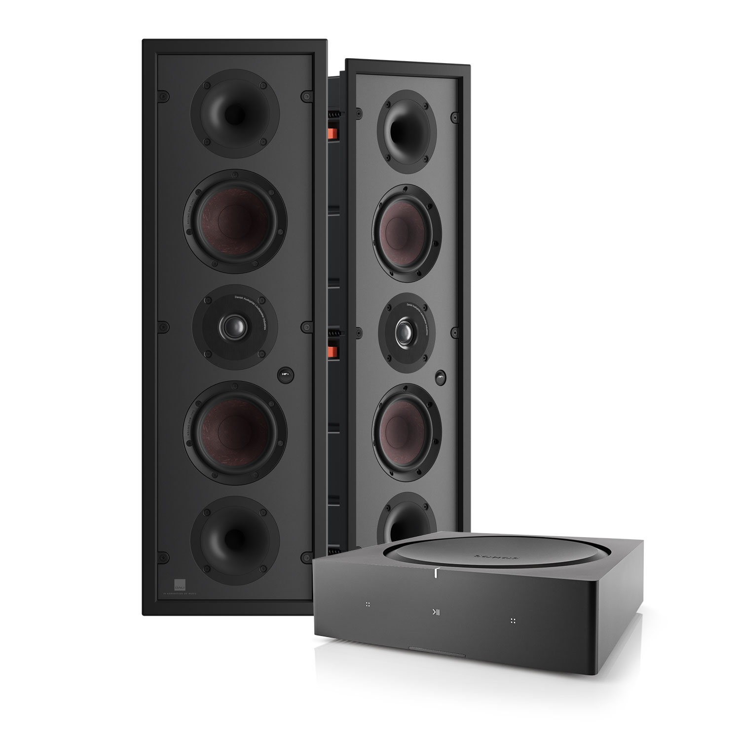 Sonos Amp + DALI Phantom M-250 In-wall-högtalare