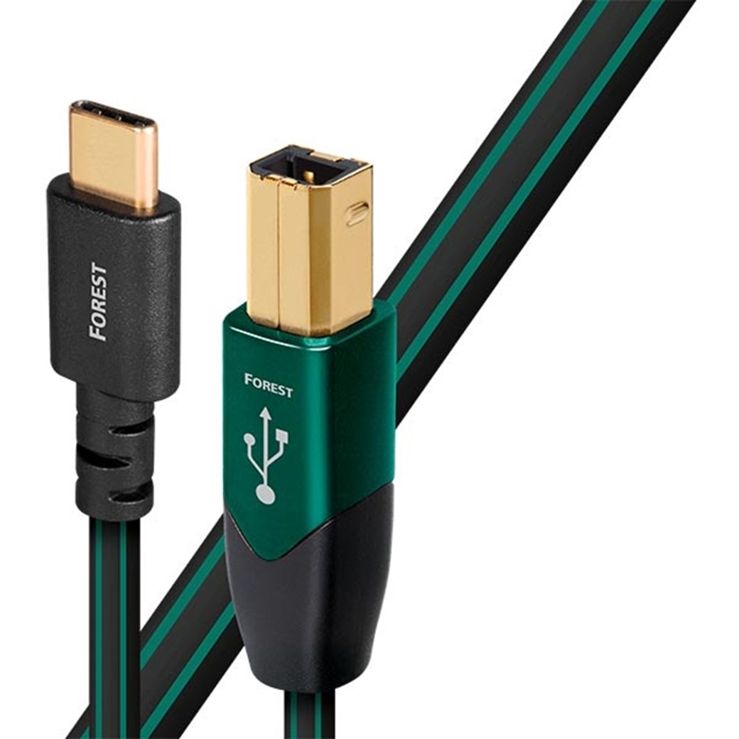 sammensværgelse Seneste nyt Harmoni Køb AudioQuest Forest USB-B to USB-C USB-kabel | 3 års medlemsgaranti