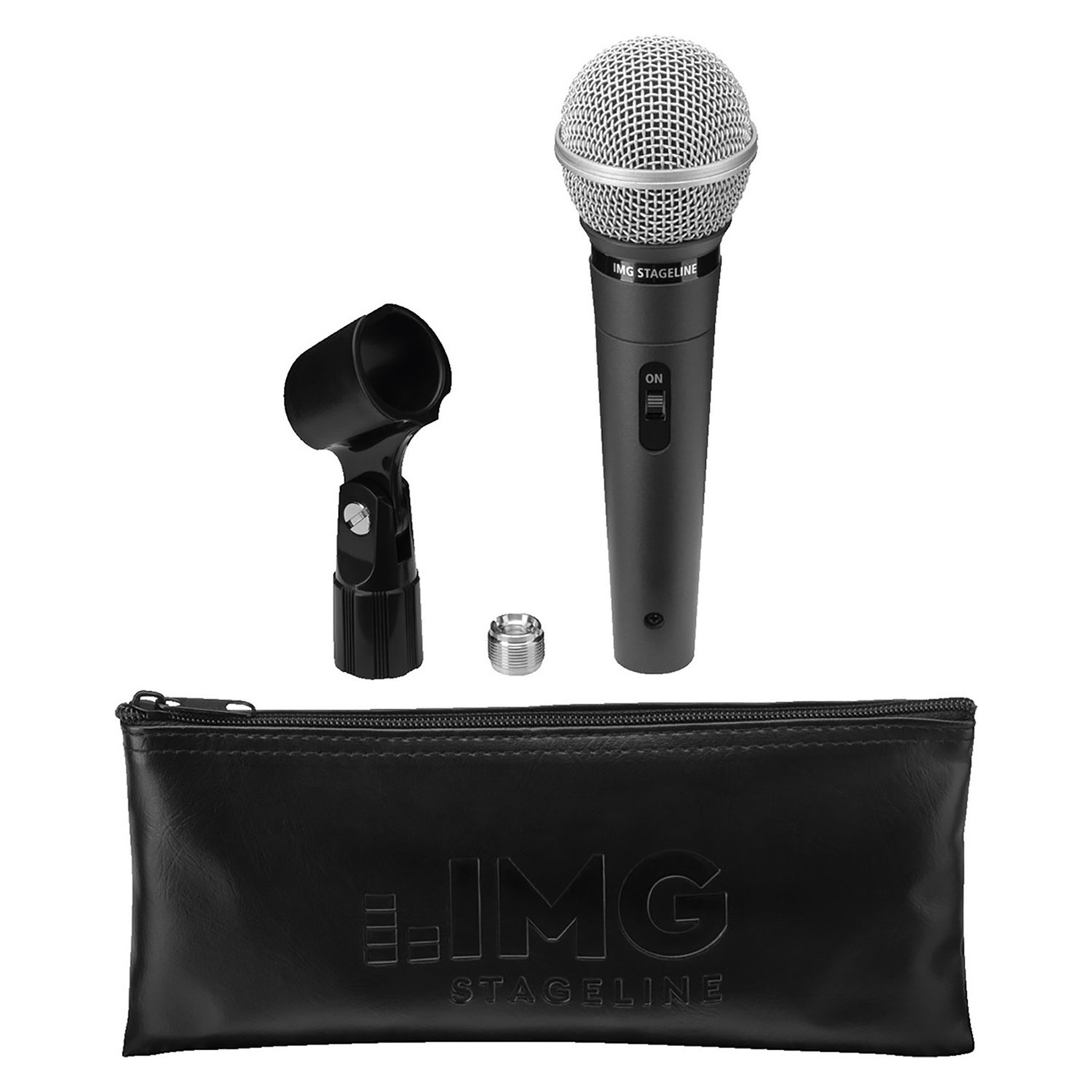 Monacor Mikrofon für Sprache und Gesang DM-3400 inkl Halter und Koffer 