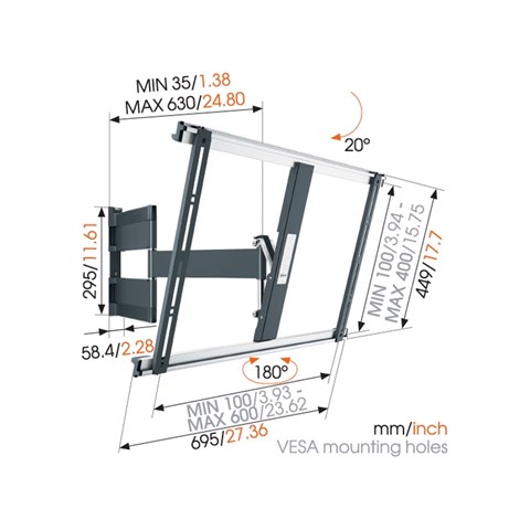 Vogel's THIN 545 TV-feste