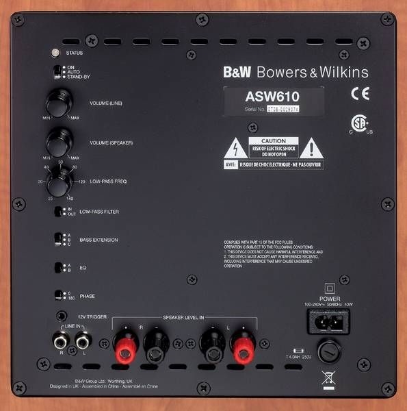 b&w subwoofer asw610