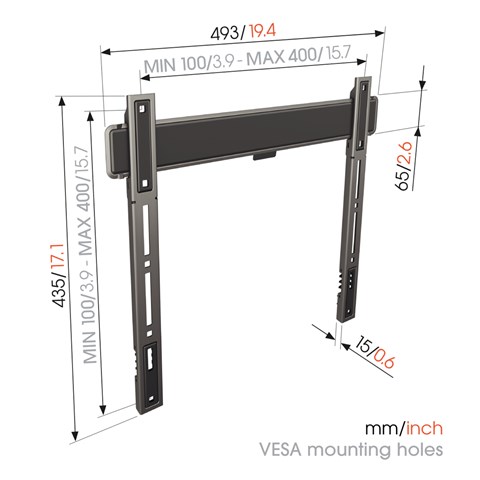 Vogel's TVM 5405 Elite Flat Medium 77” 75kg TV-beugel