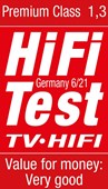 Hifitest.de | Grade: 1.3 | Class: Premium Class | Price/Performance: Very good