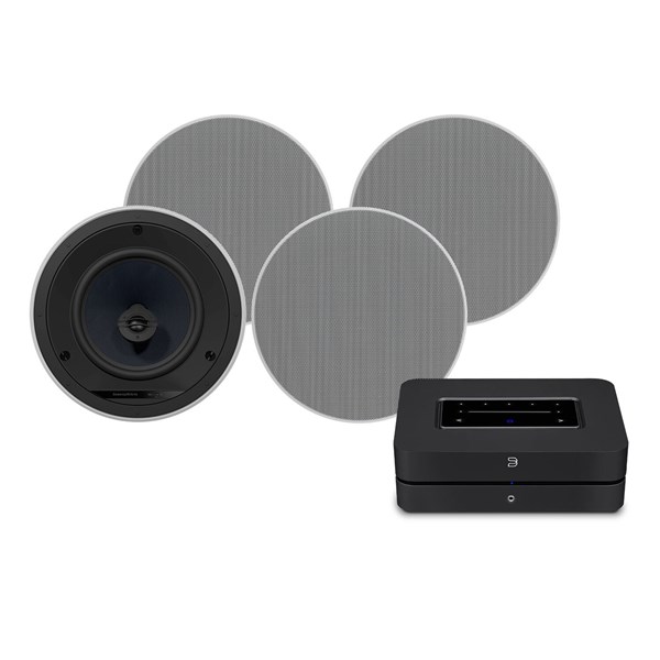 Bluesound POWERNODE (N330) + 4 CCM683 + Backbox Innbyggingssystem - Høyttalere - Innbygging og utendørs høyttaler