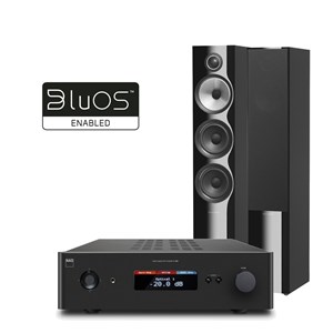 NAD C388 + MDC BluOS2i + B&W 704 S2 Kompaktanlæg med Streaming