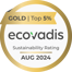 Golden EcoVadis medal 2024